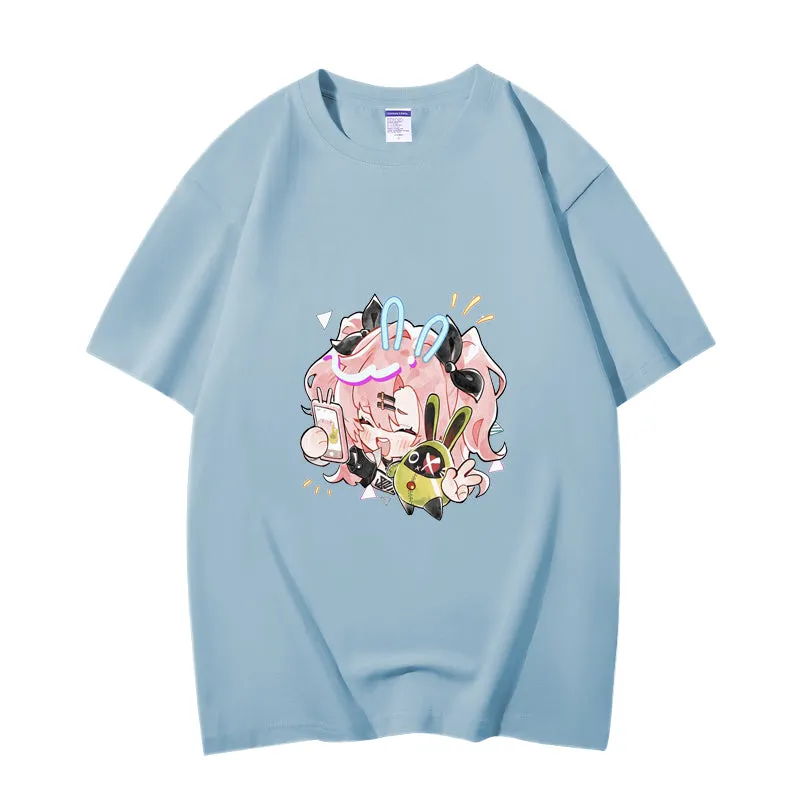 Fashion Anime Zenless Zone Zero Nicole Demara 230g GSM Hipster Style Oversized Cotton T-shirt