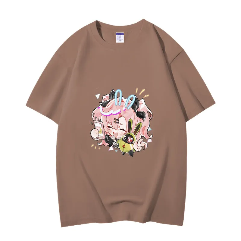 Fashion Anime Zenless Zone Zero Nicole Demara 230g GSM Hipster Style Oversized Cotton T-shirt