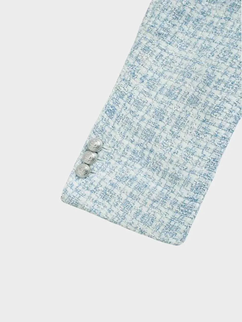 Fashionably cut ladies' blazer in light blue - Stylish design for modern women