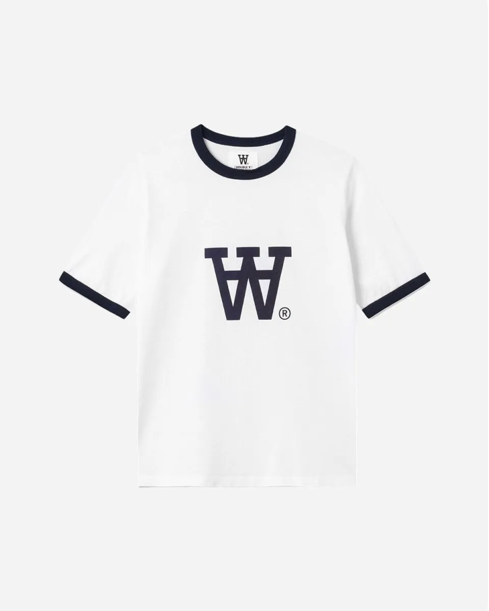 Fia T-shirt - White/Navy