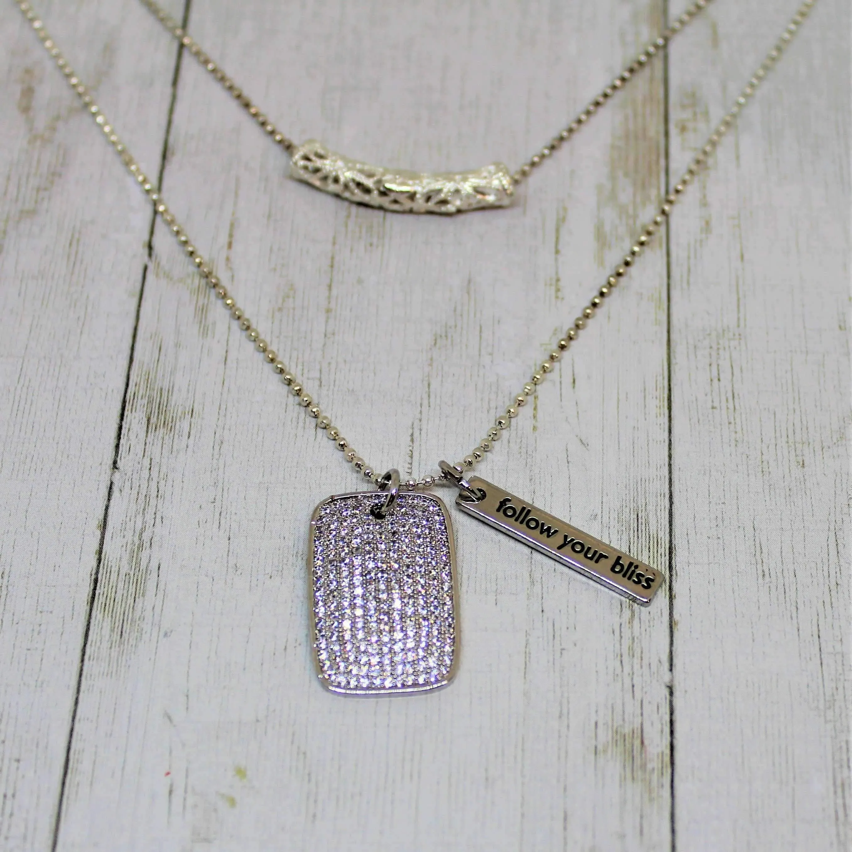 Follow Your Bliss Layered Necklace, 16-18 inch