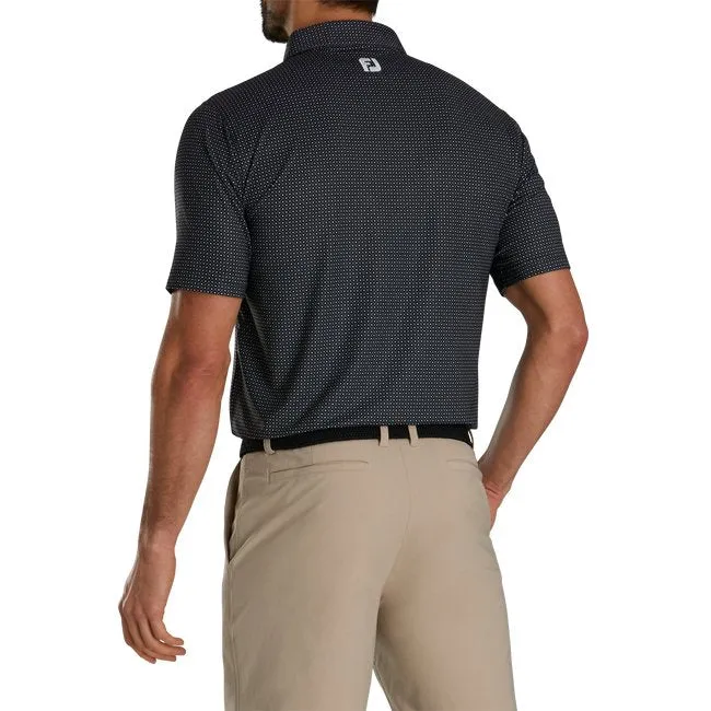 FootJoy Men's Dot Geo Print Lisle Self Collar
