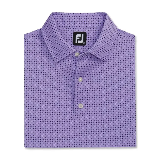 FootJoy Men's Dot Geo Print Lisle Self Collar