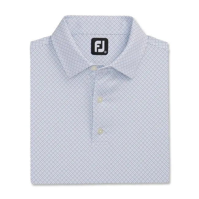 FootJoy Men's Dot Geo Print Lisle Self Collar