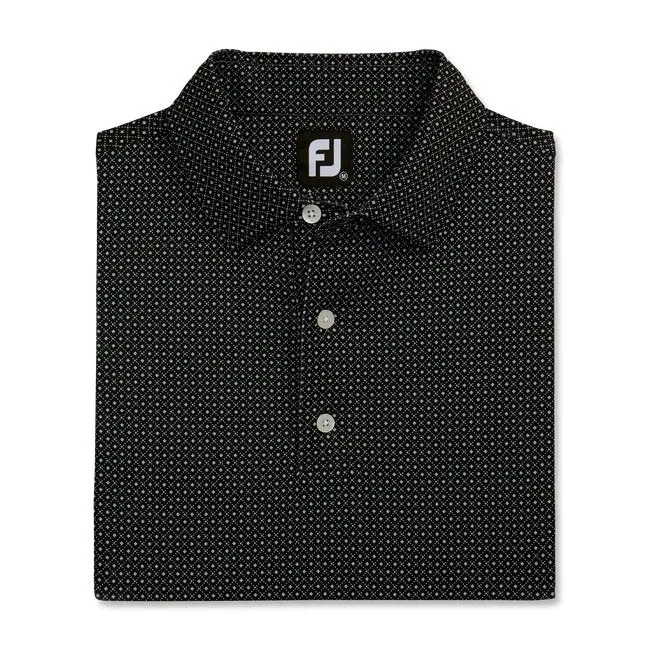 FootJoy Men's Dot Geo Print Lisle Self Collar