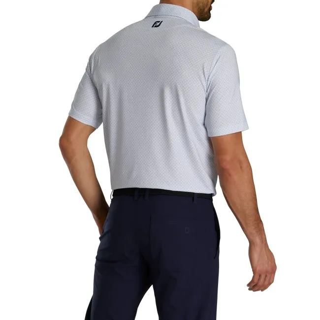 FootJoy Men's Dot Geo Print Lisle Self Collar