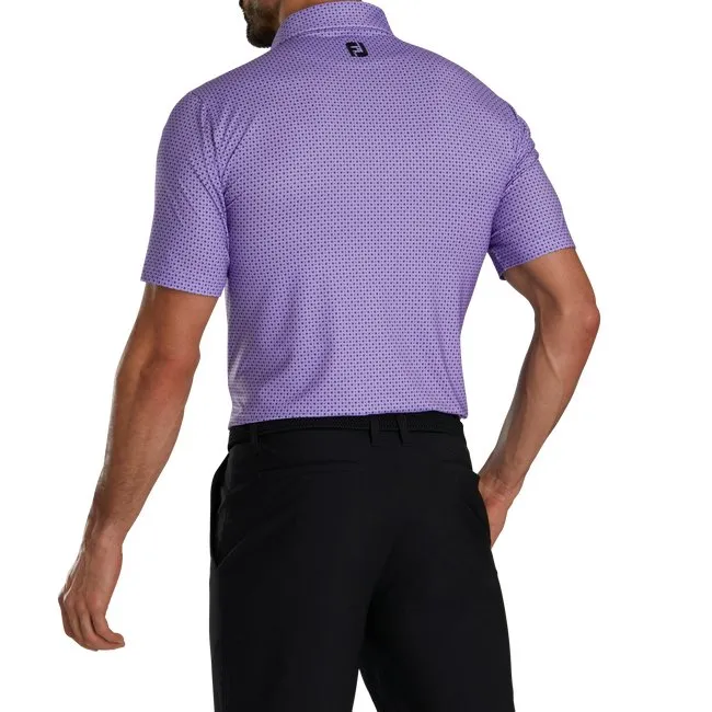 FootJoy Men's Dot Geo Print Lisle Self Collar