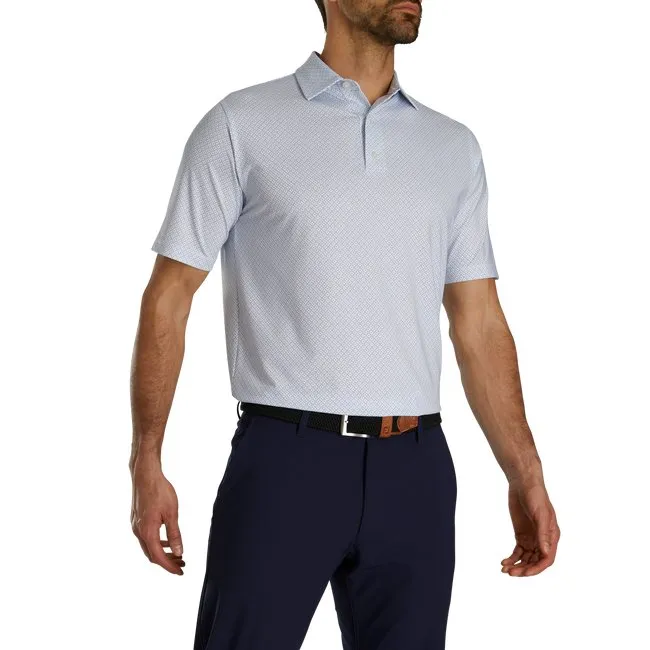 FootJoy Men's Dot Geo Print Lisle Self Collar