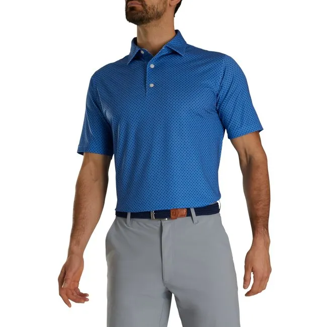 FootJoy Men's Dot Geo Print Lisle Self Collar