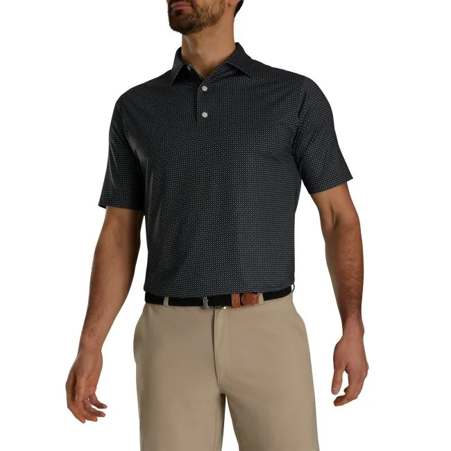 FootJoy Men's Dot Geo Print Lisle Self Collar