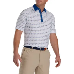 FootJoy Men's Flag Banner Print Lisle Self Collar