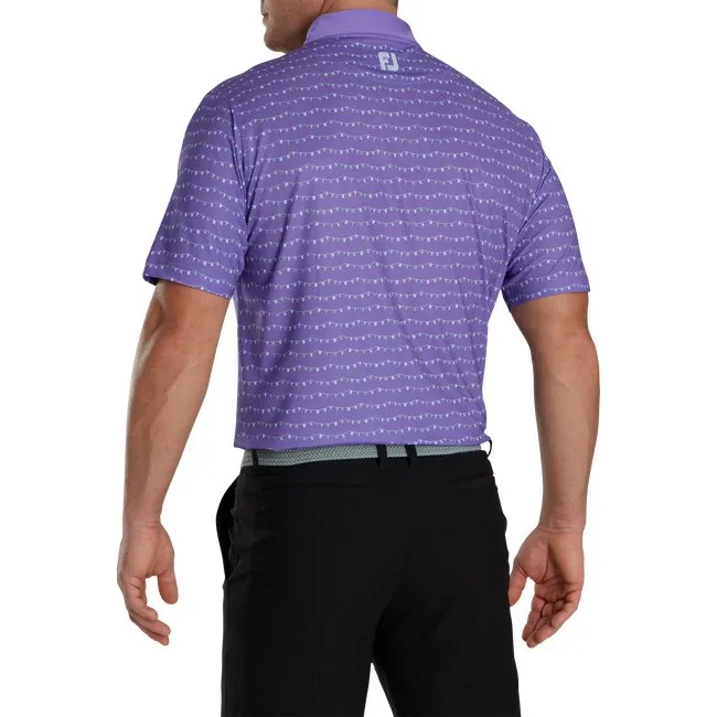 FootJoy Men's Flag Banner Print Lisle Self Collar