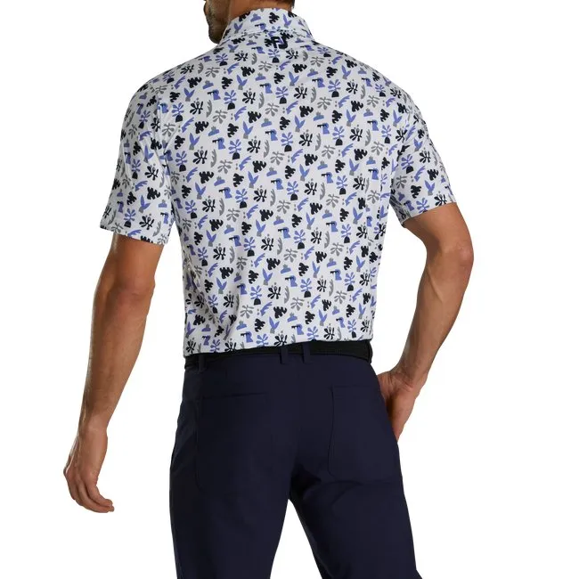 FootJoy Men's Jungle Leaves Lisle Self Collar