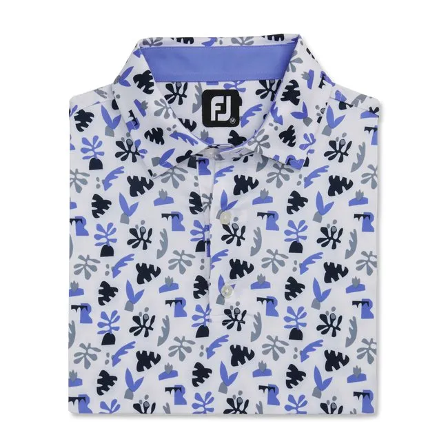 FootJoy Men's Jungle Leaves Lisle Self Collar
