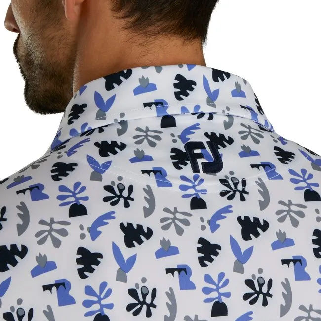 FootJoy Men's Jungle Leaves Lisle Self Collar