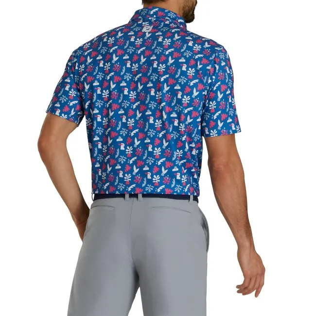 FootJoy Men's Jungle Leaves Lisle Self Collar