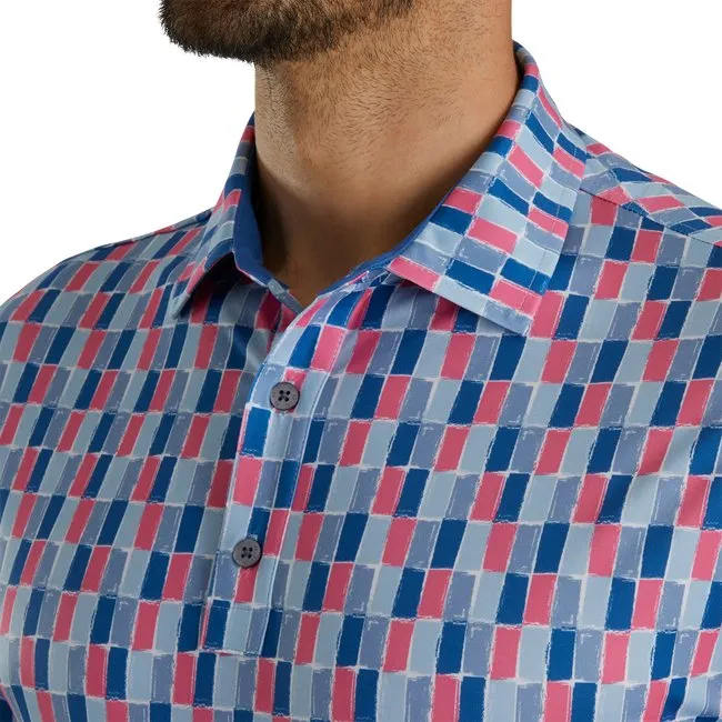 FootJoy Men's Painted Tile Lisle Self Collar