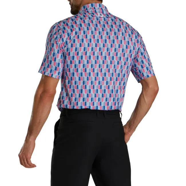 FootJoy Men's Painted Tile Lisle Self Collar