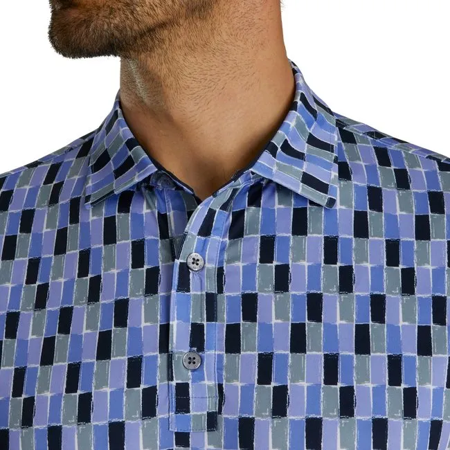 FootJoy Men's Painted Tile Lisle Self Collar
