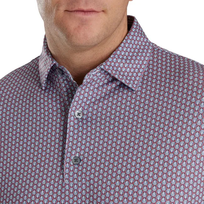 FootJoy Men's Scallop Shell Foulard Lisle Self Collar