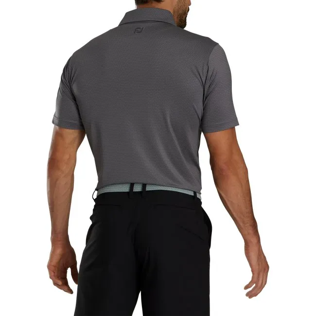 FootJoy Men's Tonal Triangle Print Lisle Self Collar