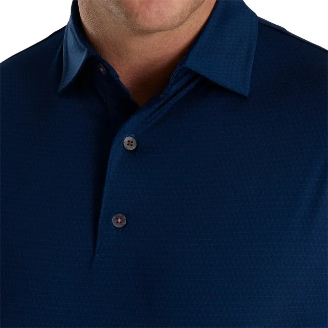 FootJoy Men's Tonal Triangle Print Lisle Self Collar