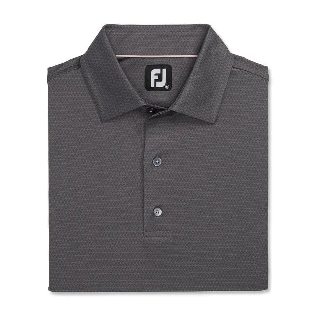 FootJoy Men's Tonal Triangle Print Lisle Self Collar