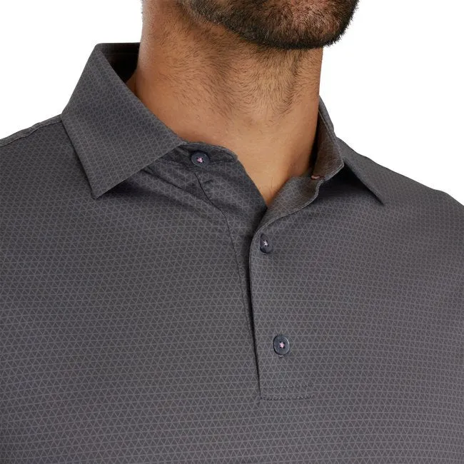 FootJoy Men's Tonal Triangle Print Lisle Self Collar