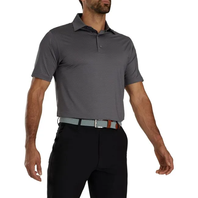 FootJoy Men's Tonal Triangle Print Lisle Self Collar