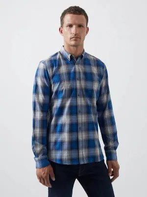 French Connection LS Check Shirt Blue