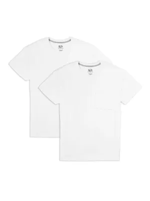 Fruit of the Loom mens Eversoft Cotton Short Sleeve Pocket T-shirts, Breathable & Tag Free X-Large 6 Pack - Colors May Vary