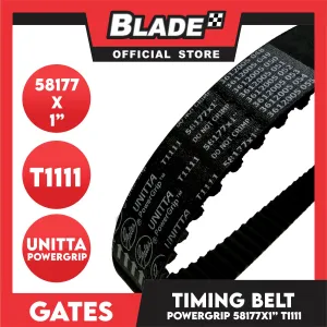Gates Unitta PowerGrip Timing Fan Belt T1111 58177 x 25mm 1pc Daihatsu, Toyota