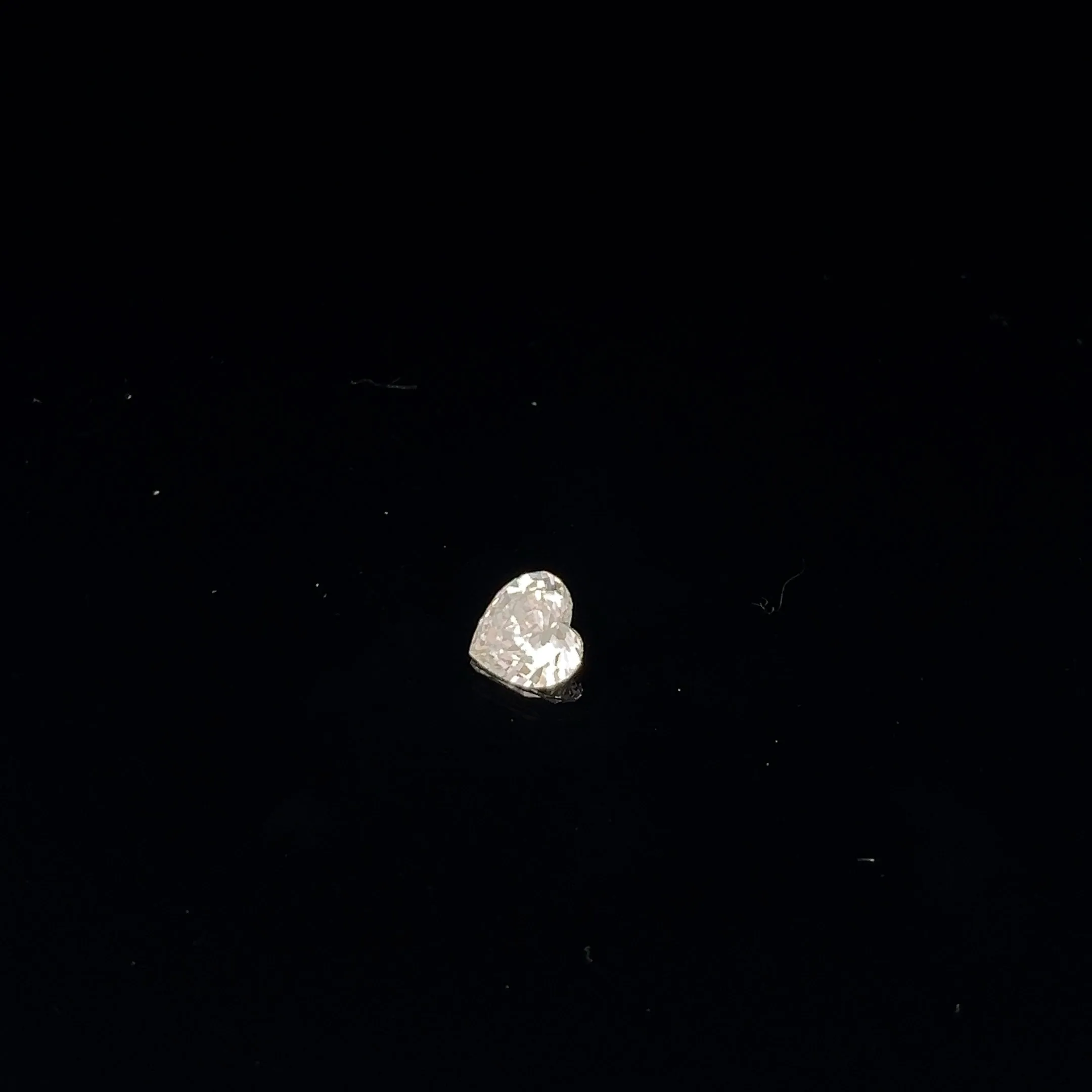 GIA certified heart shaped diamond .95CT J SI1