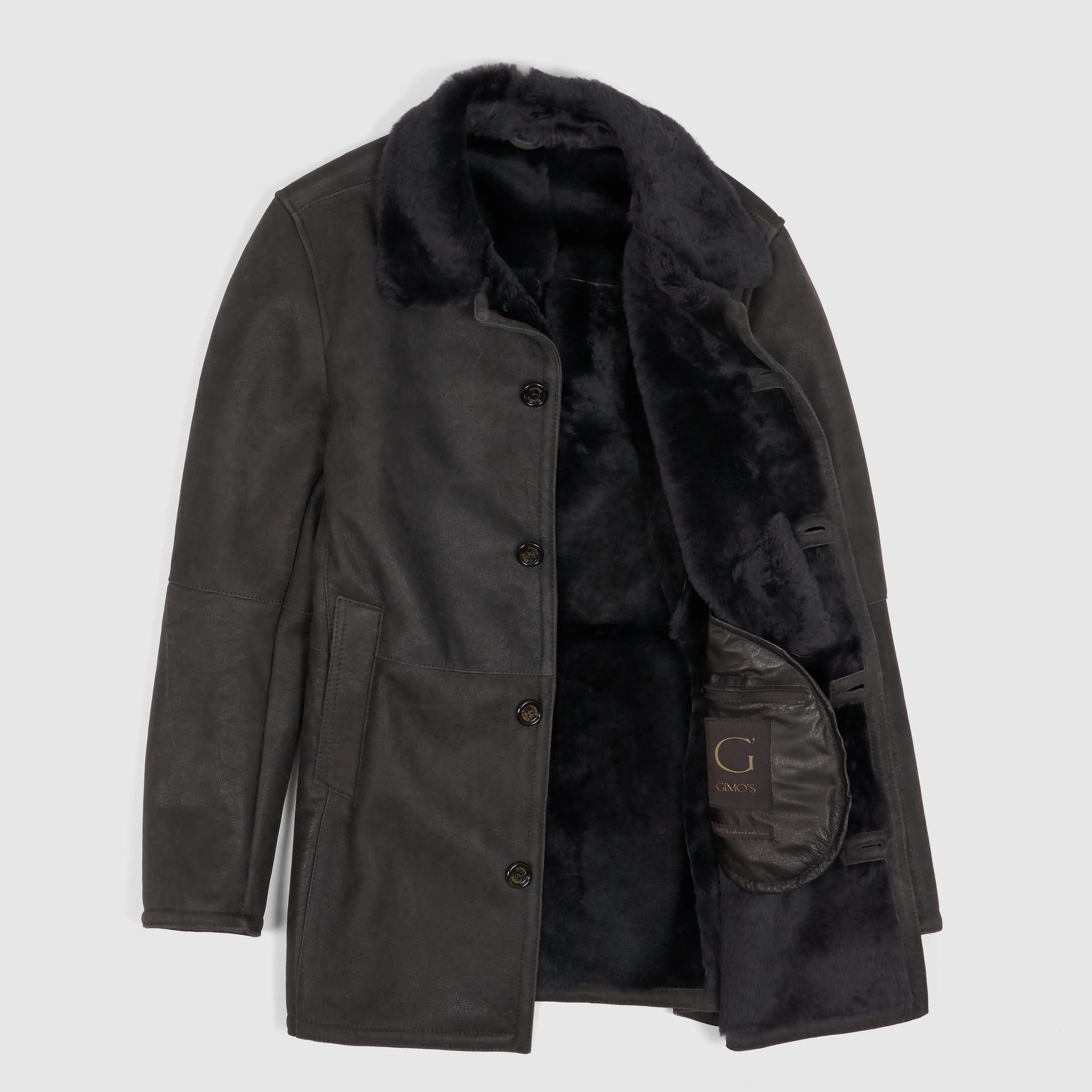 Gimos Soft Shearling Leather Coat