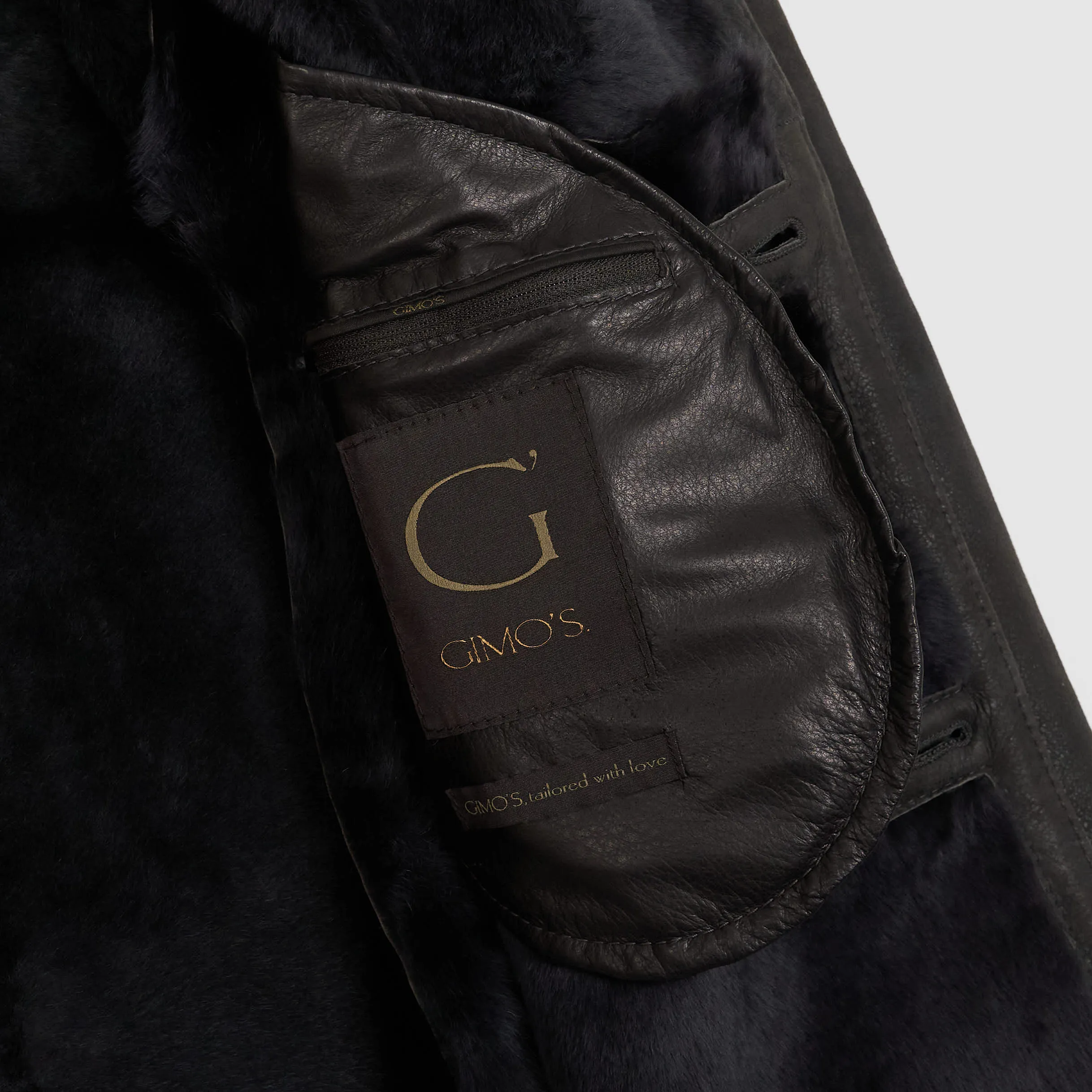 Gimos Soft Shearling Leather Coat