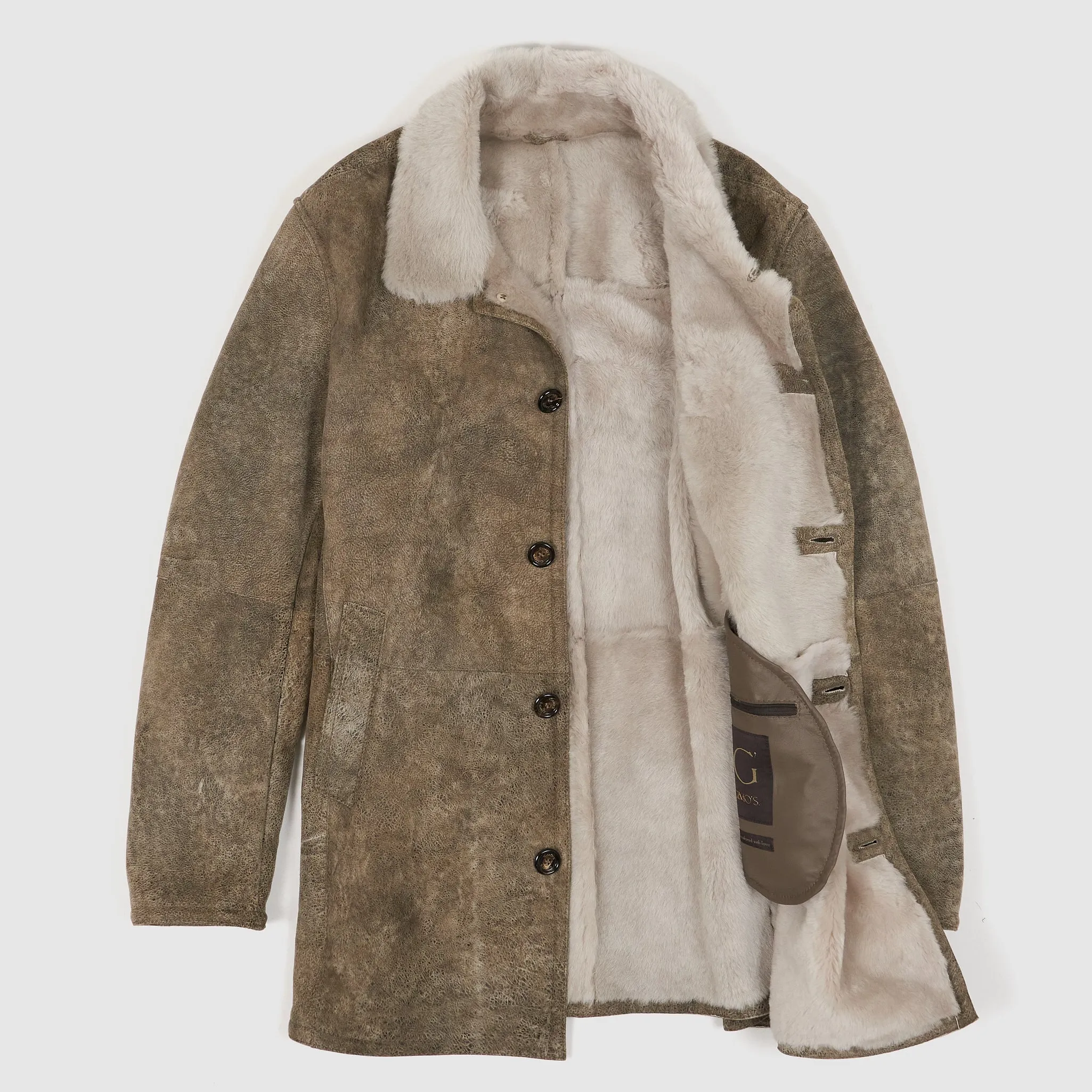 Gimos Soft Shearling Leather Coat