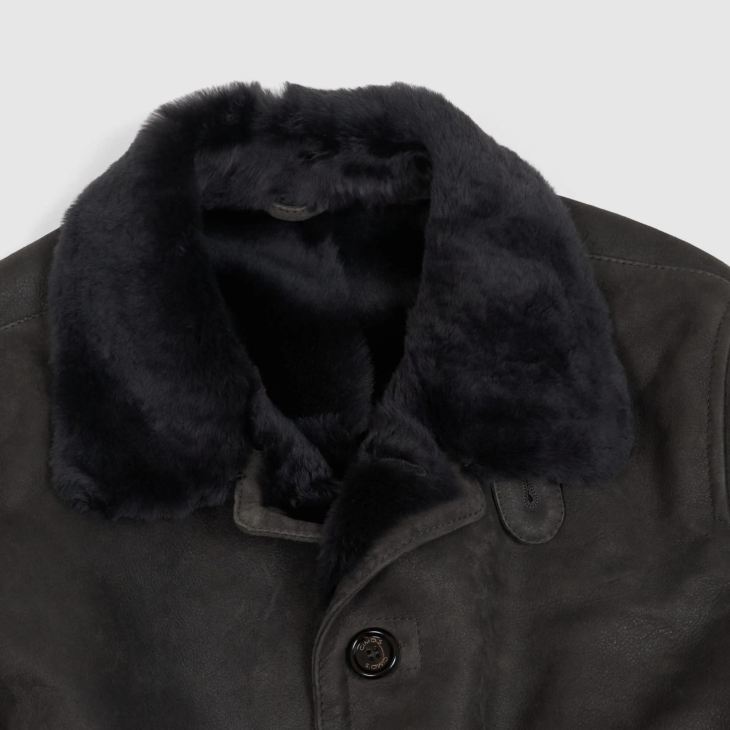Gimos Soft Shearling Leather Coat