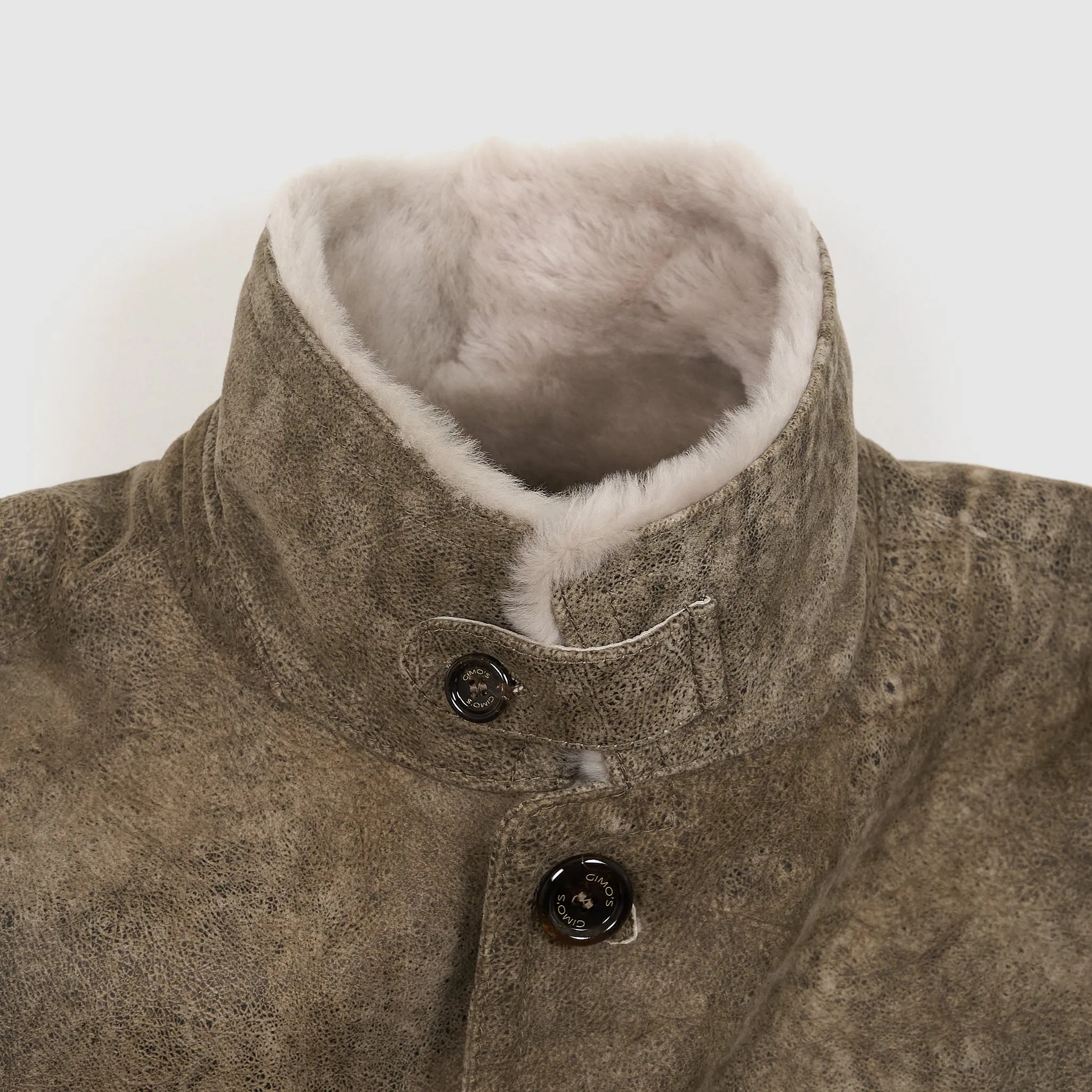 Gimos Soft Shearling Leather Coat