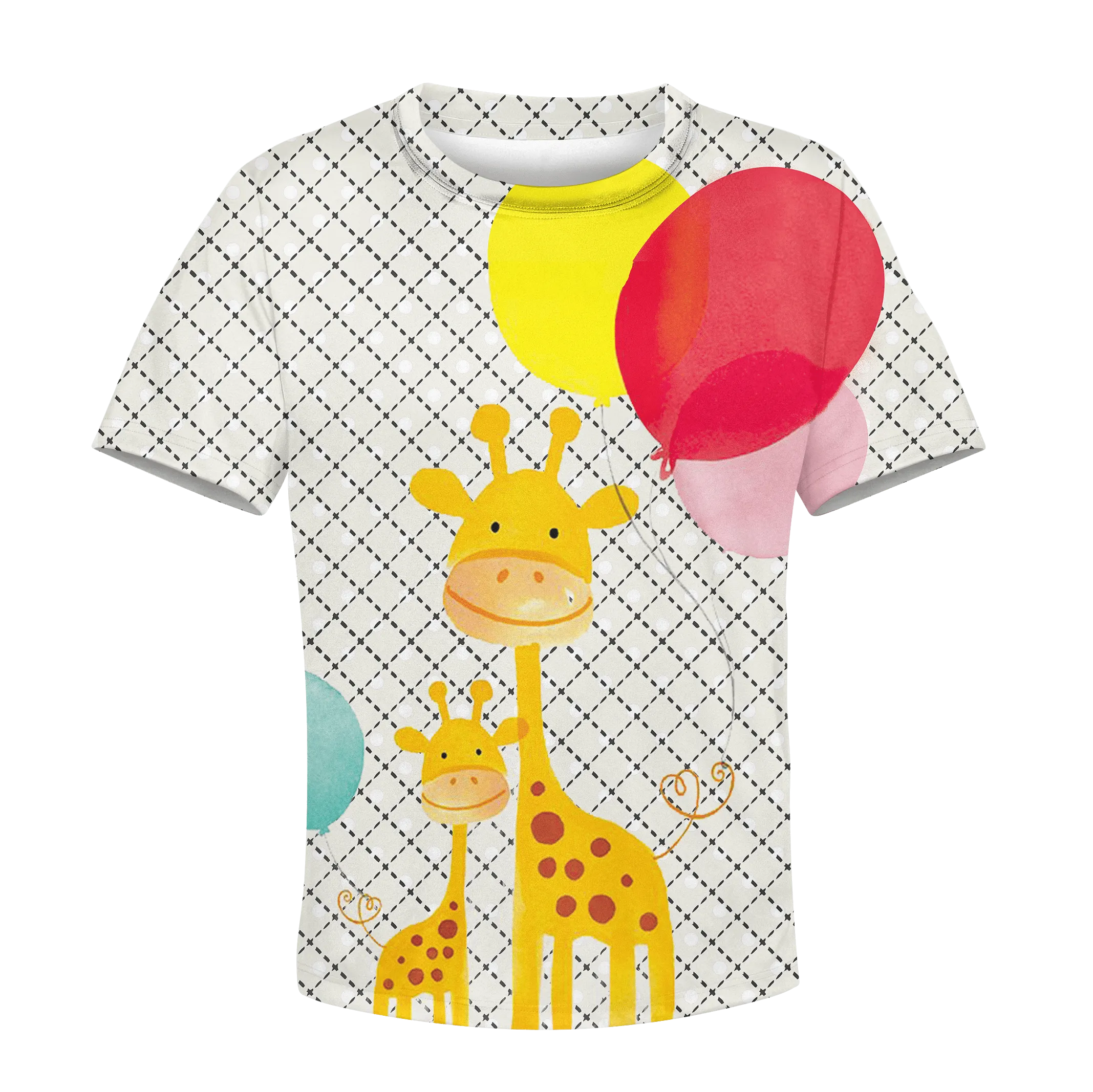 Giraffe with balloon Kid Custom Cosplay Hoodies Apparel