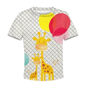 Giraffe with balloon Kid Custom Cosplay Hoodies Apparel