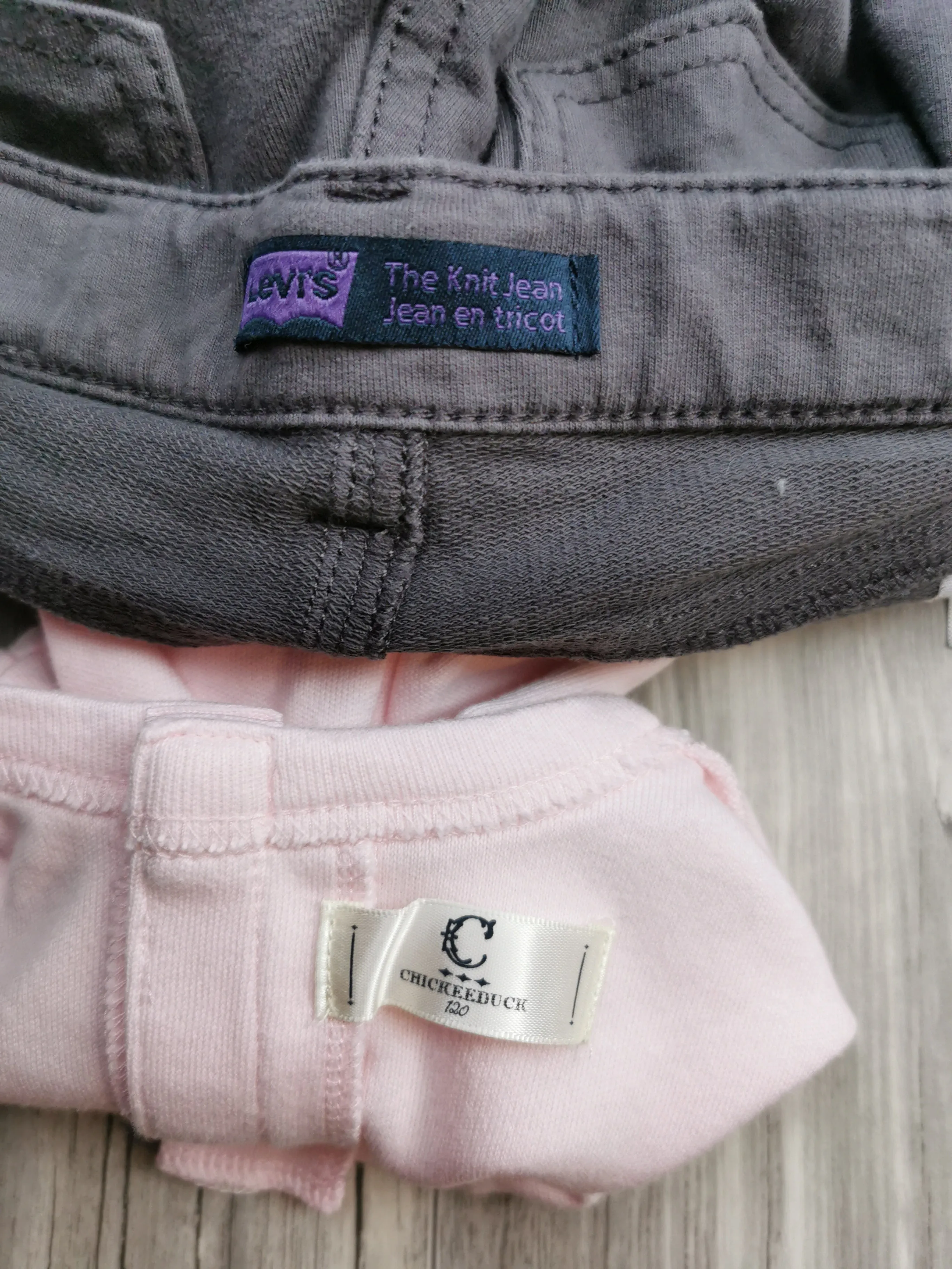 GIRL SIZE 6 YEARS - CHICKEEDUCK & LEVI'S, 2 Piece Mix N Match Fall Outfit NWOT / EUC B15