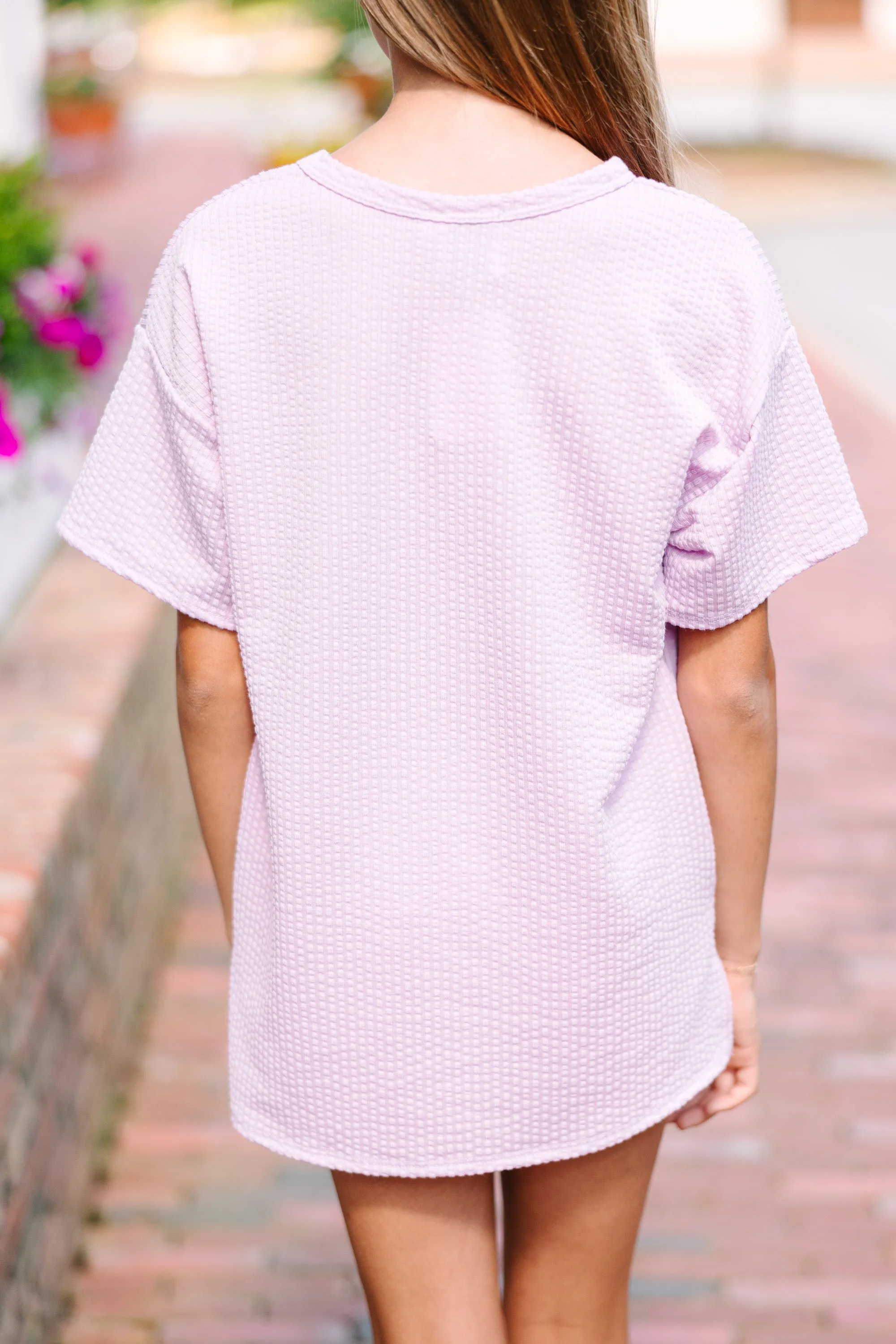 Girls: All I Could Ask For Lavender Purple Ribbed Top