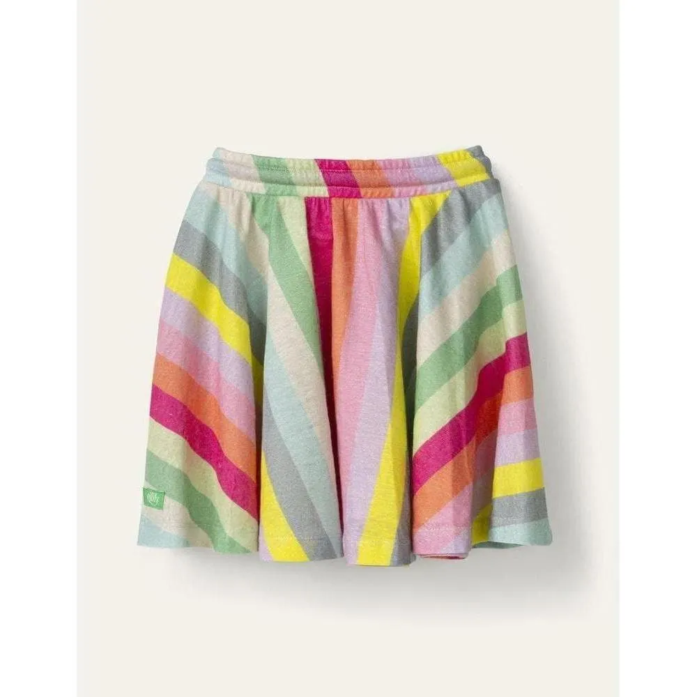Girls Green Tauto jersey skirt