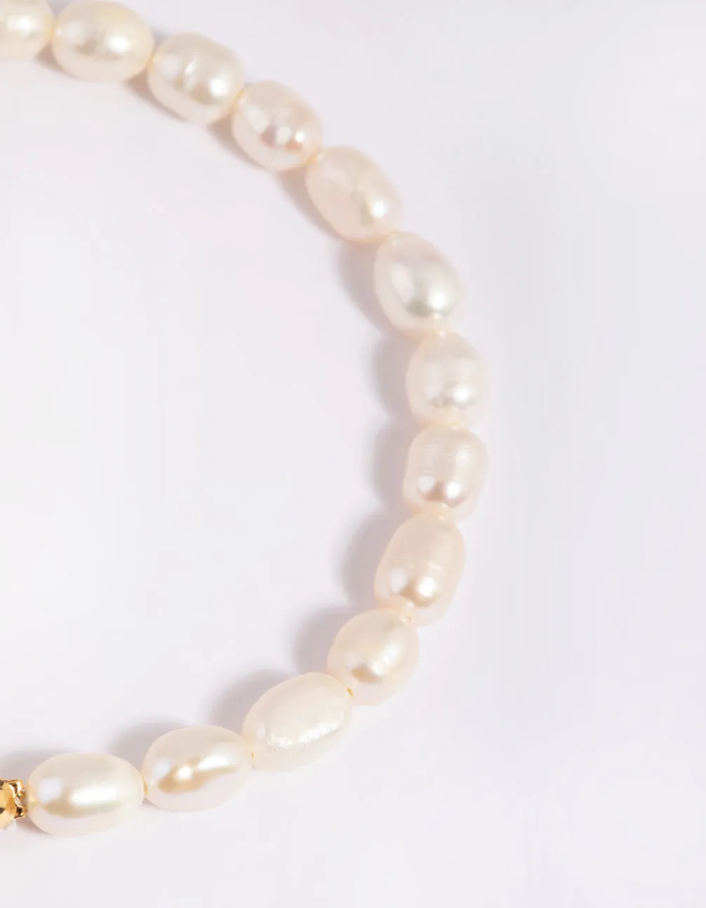 Gold Plated Pearl  T & O Bracelet