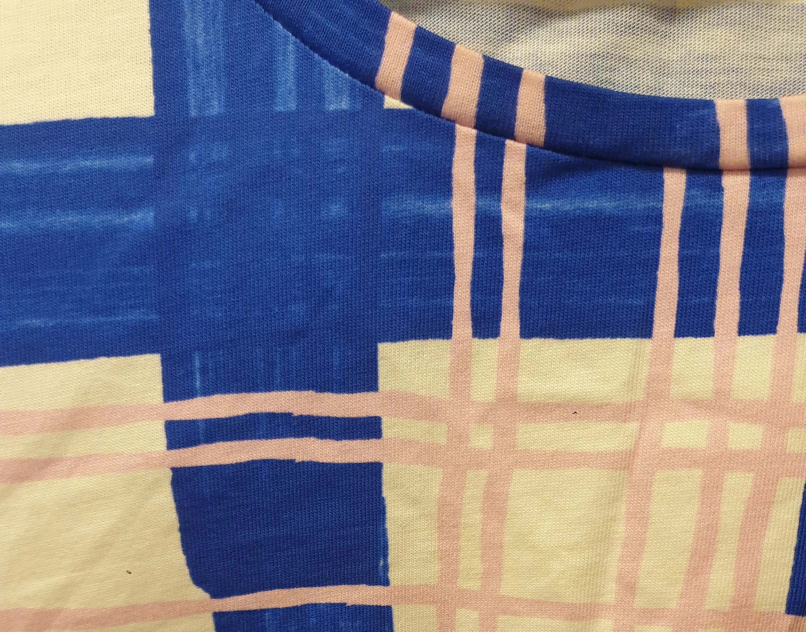 Gorman blue, pink and white print top size 18