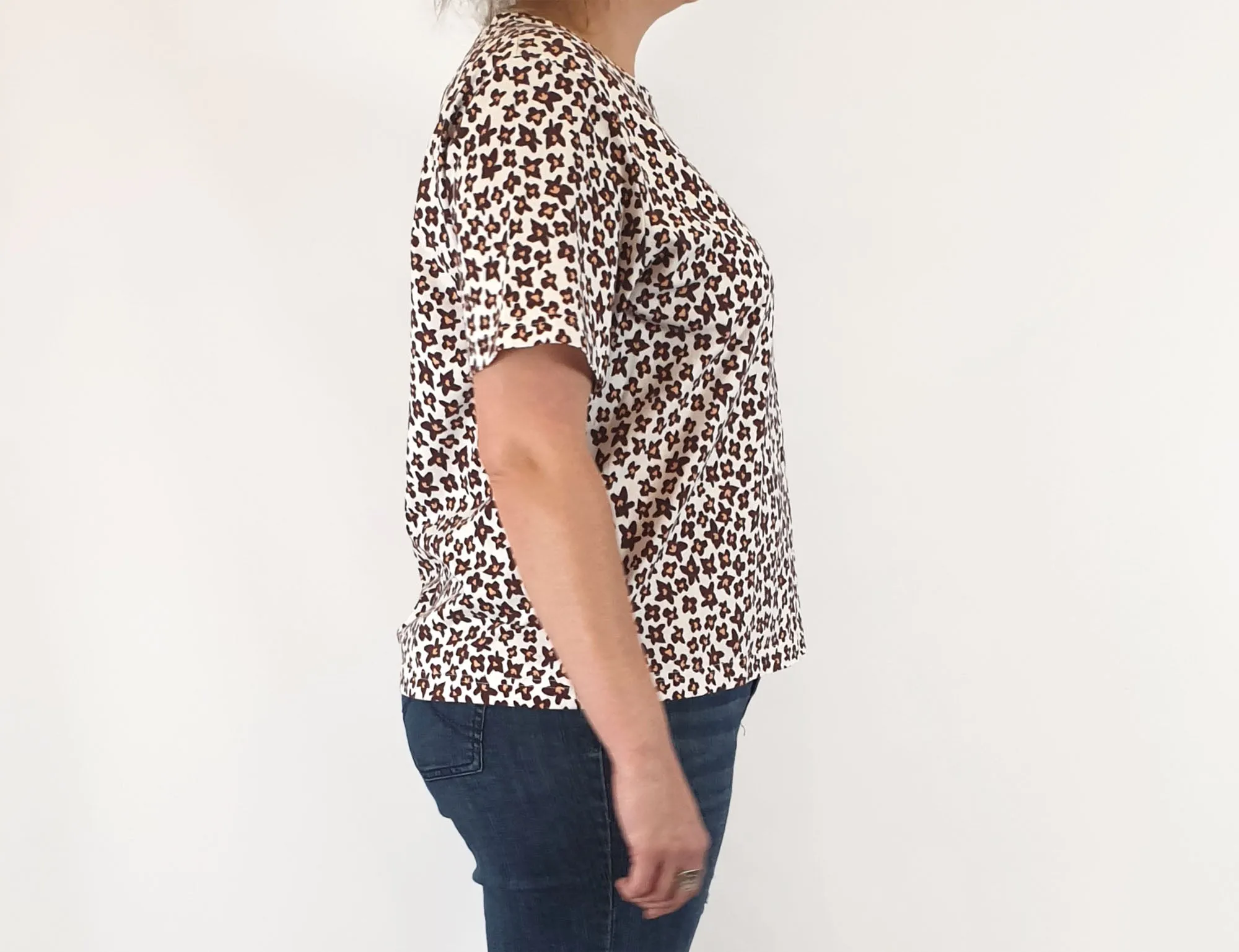 Gorman brown flower print top size 16