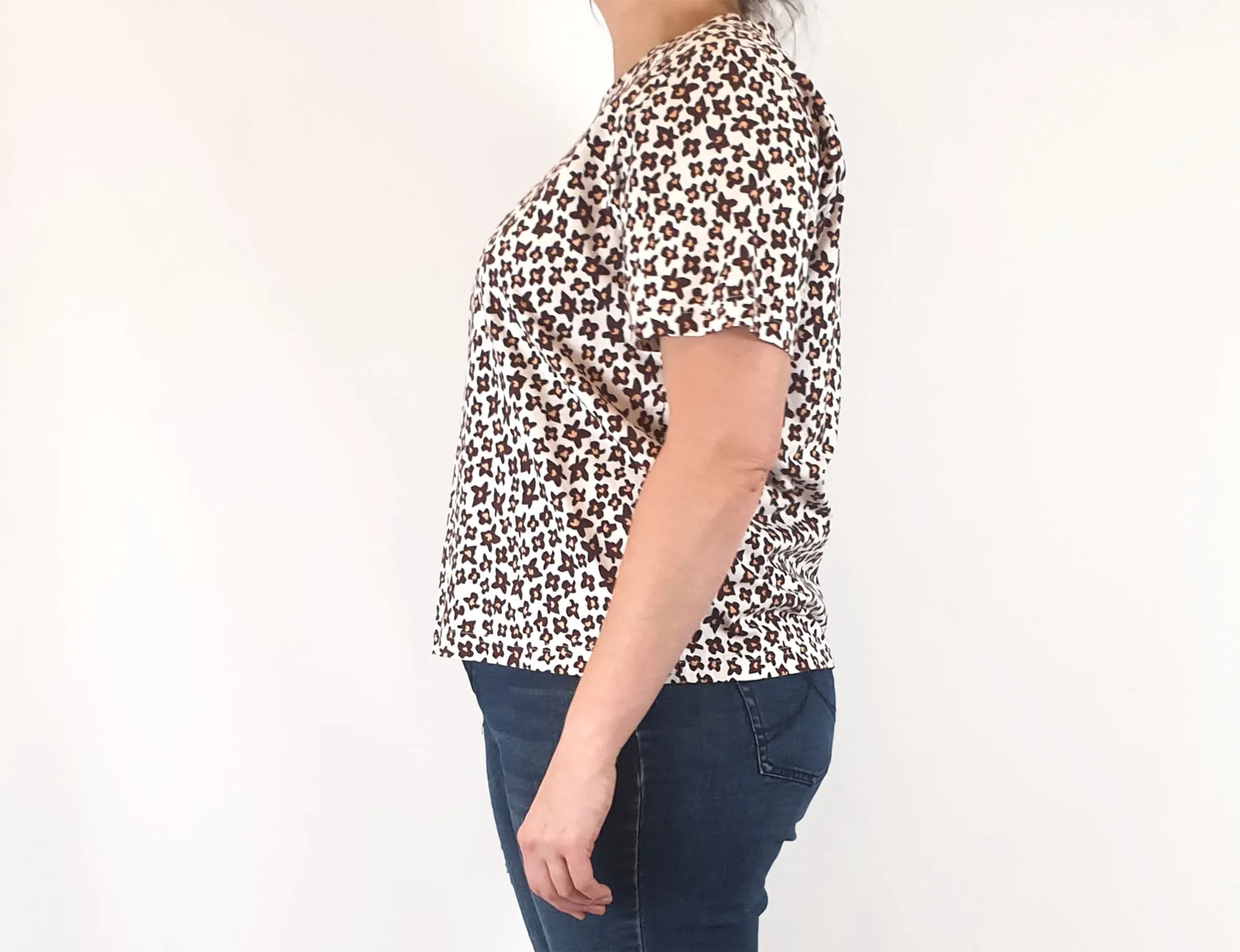 Gorman brown flower print top size 16