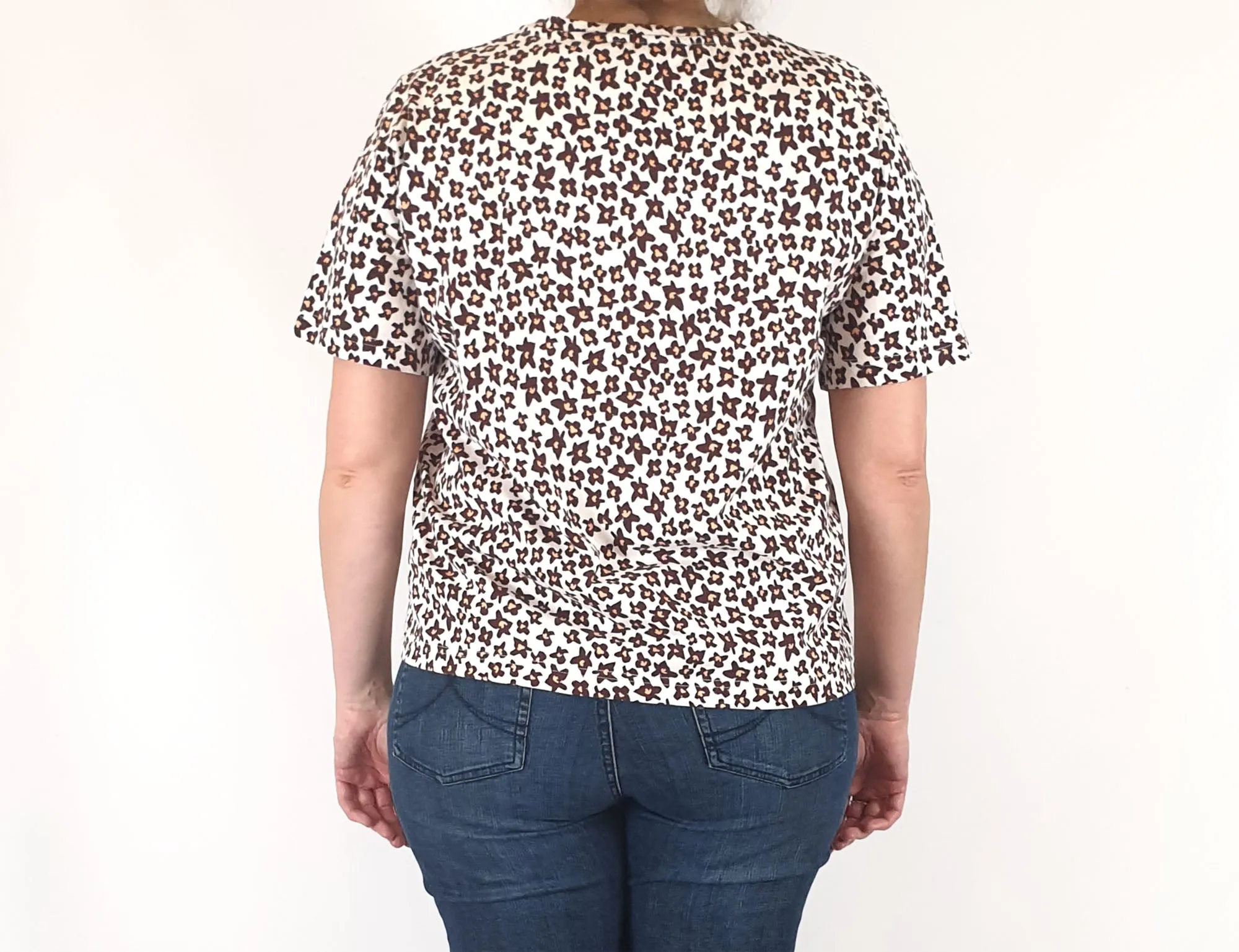 Gorman brown flower print top size 16