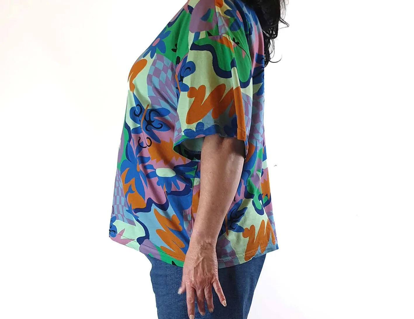 Gorman colourful print top size 18