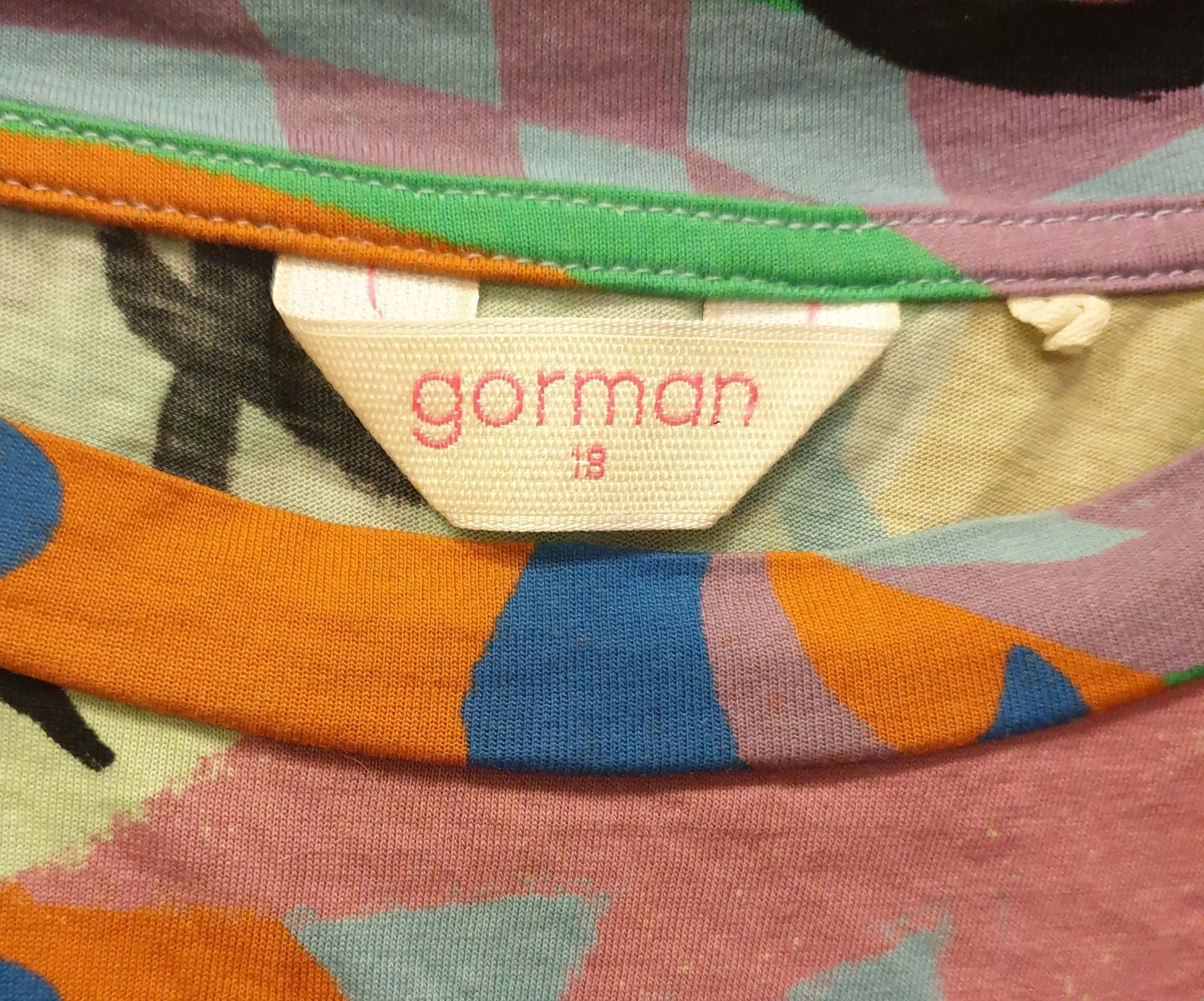 Gorman colourful print top size 18